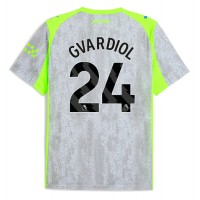 Manchester City Josko Gvardiol #24 Tretí futbalový dres 2025-26 Krátky Rukáv